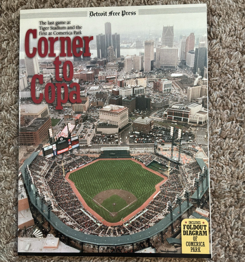 Detroit Free Press Corner to Copa Paperback Baseball Nonfiction Sports Foldout