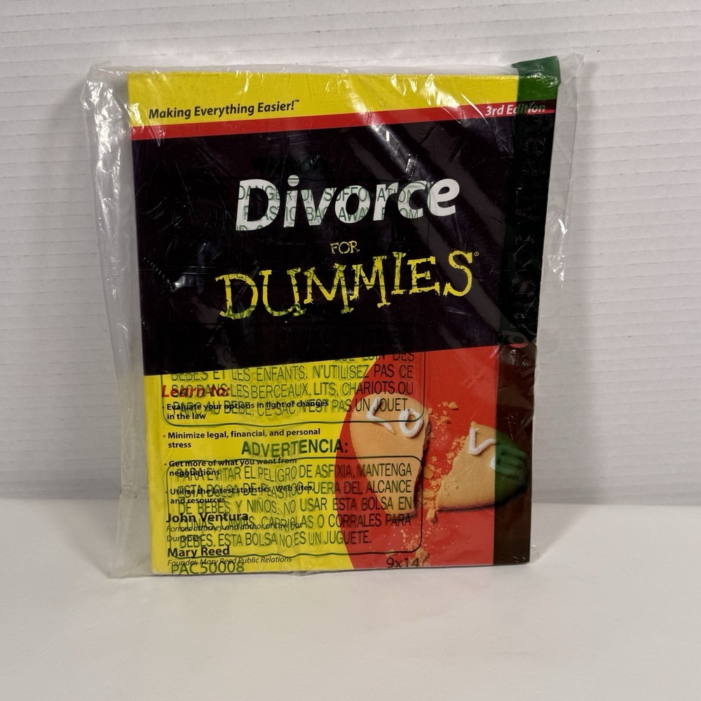 Wiley For Dummies Divorce Guide by John Ventura & Mary Reed 3rd Ed Trade PB