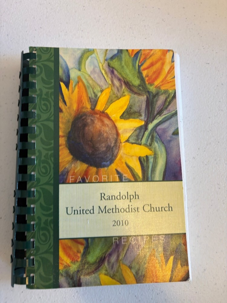 Randolph United Methodist Church Cookbook 2010 Spiral Bound Recipes Morris Press