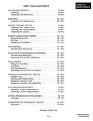 BOBCAT 773 High Flow Turbo G Series Service Manual BINDING COVERING FOLDOUTS
