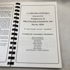 Allied Moulded Products Cookbook Cooking with AMPY 156 Pages Vtg 1993 Bryan Ohio