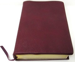 Key Word Study Bible KJV King James Red Leather 1991 AMG Publishers GC Free Ship