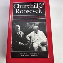 3 Volume Set Churchill & Roosevelt: The Complete Correspondence 1984 Paperback