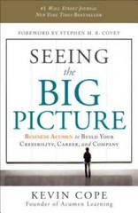 Seeing the Big Picture: Business Acumen to Build Your Credibility, C – VERY GOOD