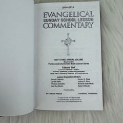 Evangelical Sunday School Lesson Commentary 2013-2014 & 2014-2015 Used Book