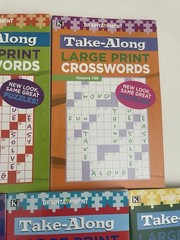 Lot 7 Kappa Take Along Large Print Crossword Books Braintainment NEW Free Ship