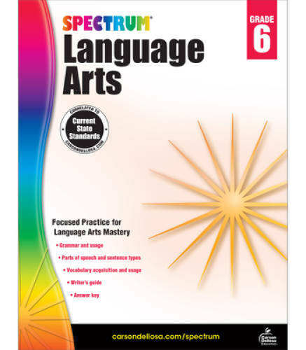 Spectrum Language Arts, Grade 6 – Paperback By Spectrum – GOOD