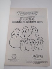 Big Idea 2009 VeggieTales Jumbo Coloring & Activity Book UNCOLORED SC Book 2