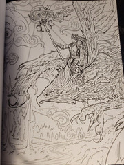 COLORING MYTH & MAGIC Vol 3 Adult Coloring Book With 47 Prints Ready To Frame