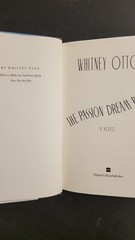 The Passion Dream Book : A Novel by Whitney Otto 1997 1st Edition HC w/ DJ