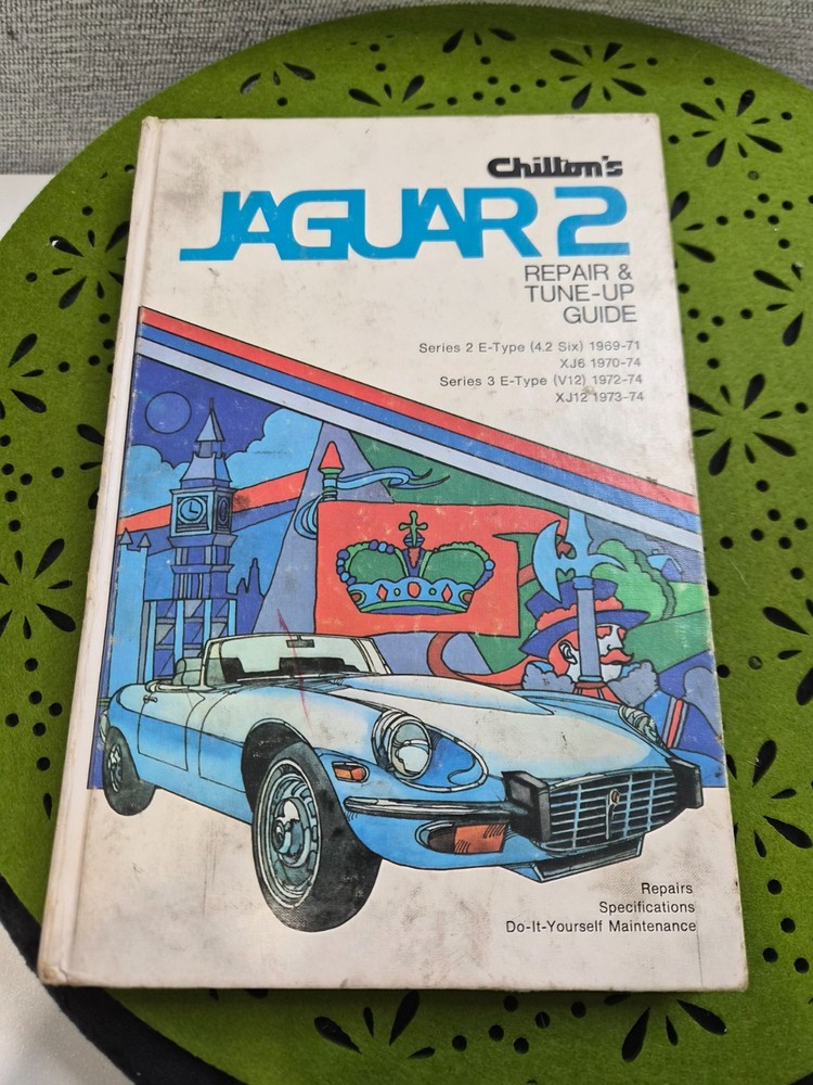 Chilton Jaguar 2 Repair & Tune-Up Guide Hardcover E-Type XJ6 XJ12 1969-1974