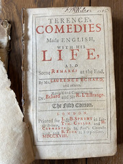 1718 Terence’s Comedies 5th Edition Laurence Echard J&B Sprint Original Leather