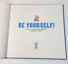 Be Yourself! Charles M. Schulz Peanuts RP Kids Blue HC Picture Book 2013 Kohl’s