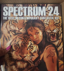 Spectrum 21-25 Art Book Lot HC Fantasy Sci-Fi Illustration John Fleskes