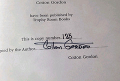 Bwana Cotton by Cotton Gordon (1996, Hardcover) w/DJ) SIGNED LIMITED EDITION