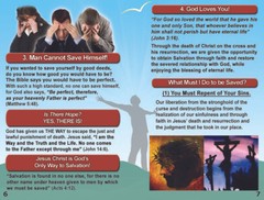 „ENGLISH (NIV)” Tracts, Pack of 40 Units in 4 Colorful Covers, 12 Pages Each