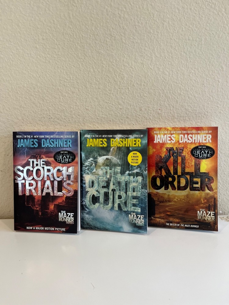 Lot (3) The Maze Runner Series James Dashner – Books #2 #3 #4 – LIKE NEW
