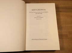 SEPTUAGINTA Volumes 1 and 2, Alfred Rahlfs Vintage 1971 Hardcovers