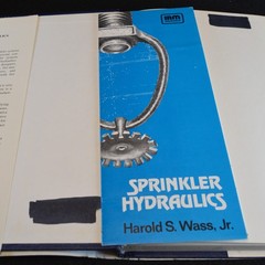 Sprinkler Hydraulics/Harold S Wass 1983 & NFPA 13 Handbook 1989 Hardback Books