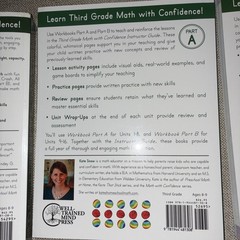 Third Grade Math with Confidence Instructor Guide, Student Workbook Part A & B