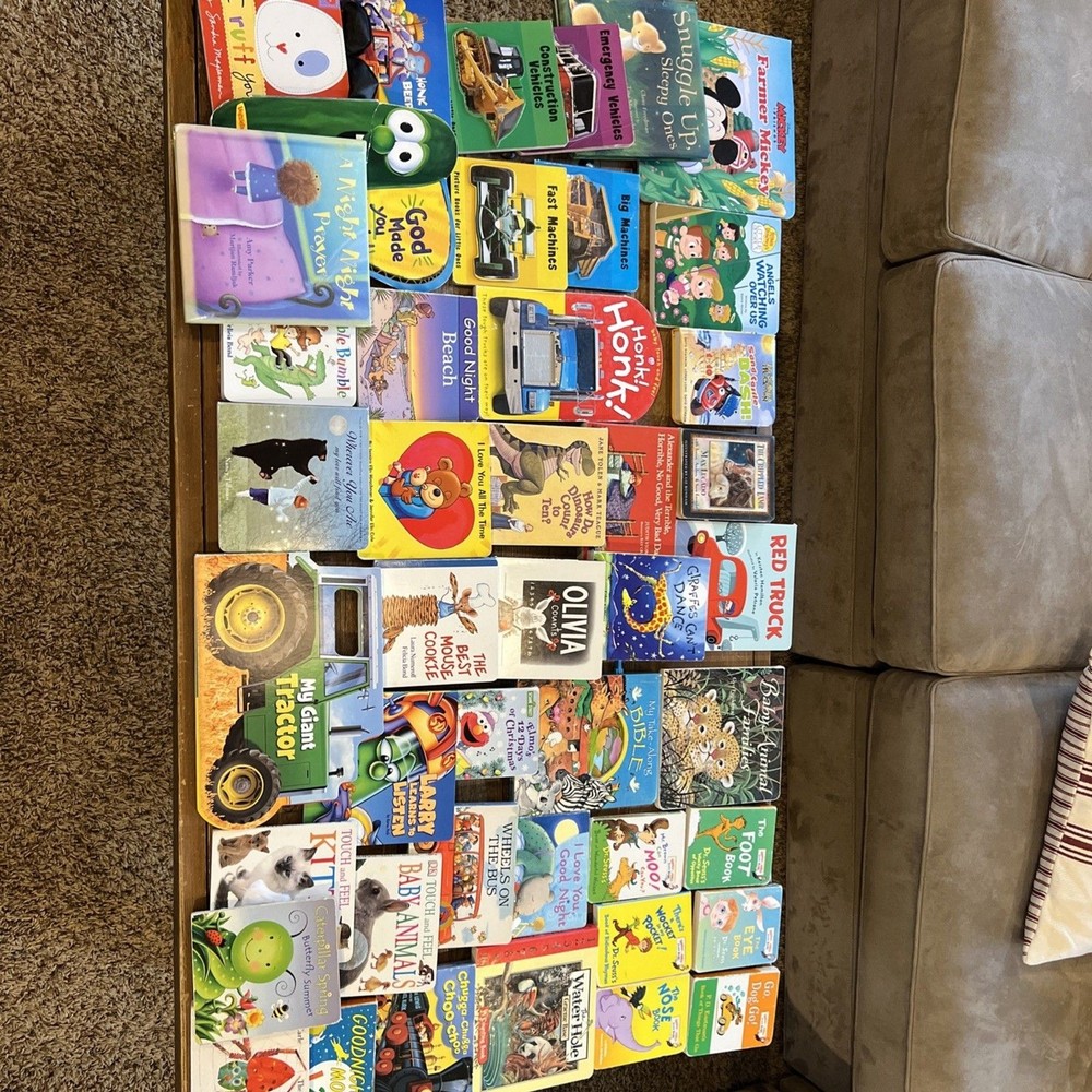 Lot of 44 Children BOARD Hardcover BABY TODDLER DAYCARE PRESCHOOL Kids BOOKS MIX