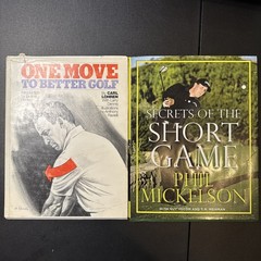 2 Book Lot On Golfing, One Move To Better Golf & Secrets Of Short Game