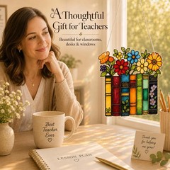 Book Lovers Gifts Book Ornament, Teacher Gifts for Women, Librarian, Reader, Boo