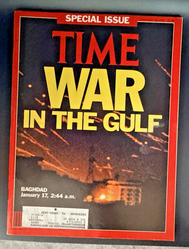 Time Magazine, War, Gulf, Special Issue Baghdad, January 28, 1991, Hussein