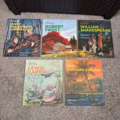Poetry & Stories For Young People LOT of 5 Shakespeare Kipling Frost Carroll