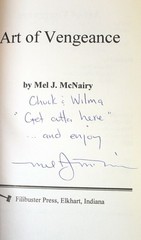 The Art of Vengeance by Mel J McNairy Book Paperback) SIGNED First Edition 1st