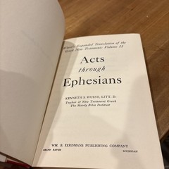 Acts Through Ephesians by Kenneth S. (translator). WUEST