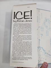 SIGNED Ice! Tristan Jones 1978 HC First Edition 1st Printing Sailing Sail Boat