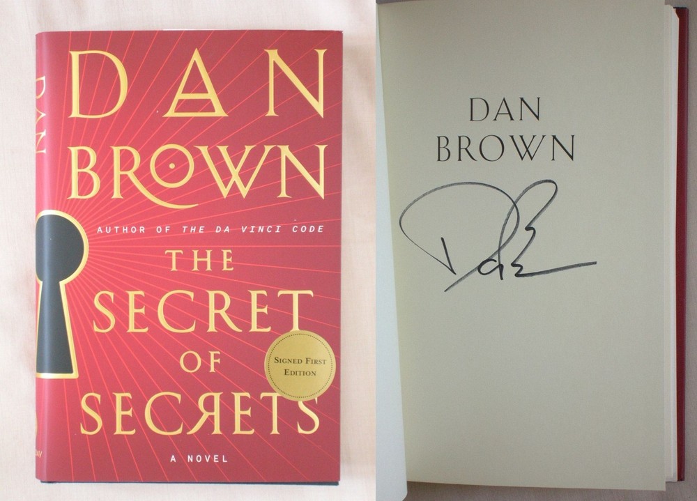 Signed 1st Ed THE SECRET OF SECRETS Dan Brown HC/DJ ROBERT LANGDON BOOK