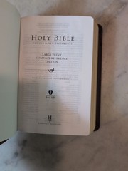 HCSB Large Print Compact Red Letter Bible Brown/Tan LeatherTouch by Holman