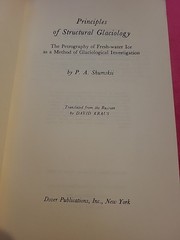 1964 Edition „Principles Of Structural Glaciology”
