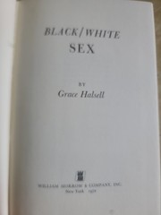 Black White Sex Grace Halsell First Edition 1972 HC William Morrow Soul Sister