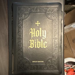 TAN Holy Bible Douay-Rheims Version Hardcover English Leather Bound