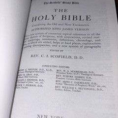 Oxford Scofield Study Bible Crimson Hand Grained Morocco Leather Red Letter 1945