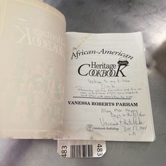 African-American Child’s Heritage Cookbook – paperback Parham, Vanessa WATER DEM