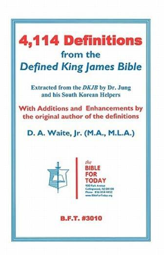 4,114 Definitions From The Defined King James Bible