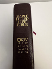 Spirit Filled Life Bible Nelson 2255BG Bonded Leather NKJV Red Letter 1991