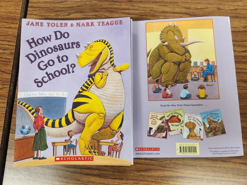 How Do Dinosaurs Go to School? by Jane Yolen & Mark Teague NEW Paperback