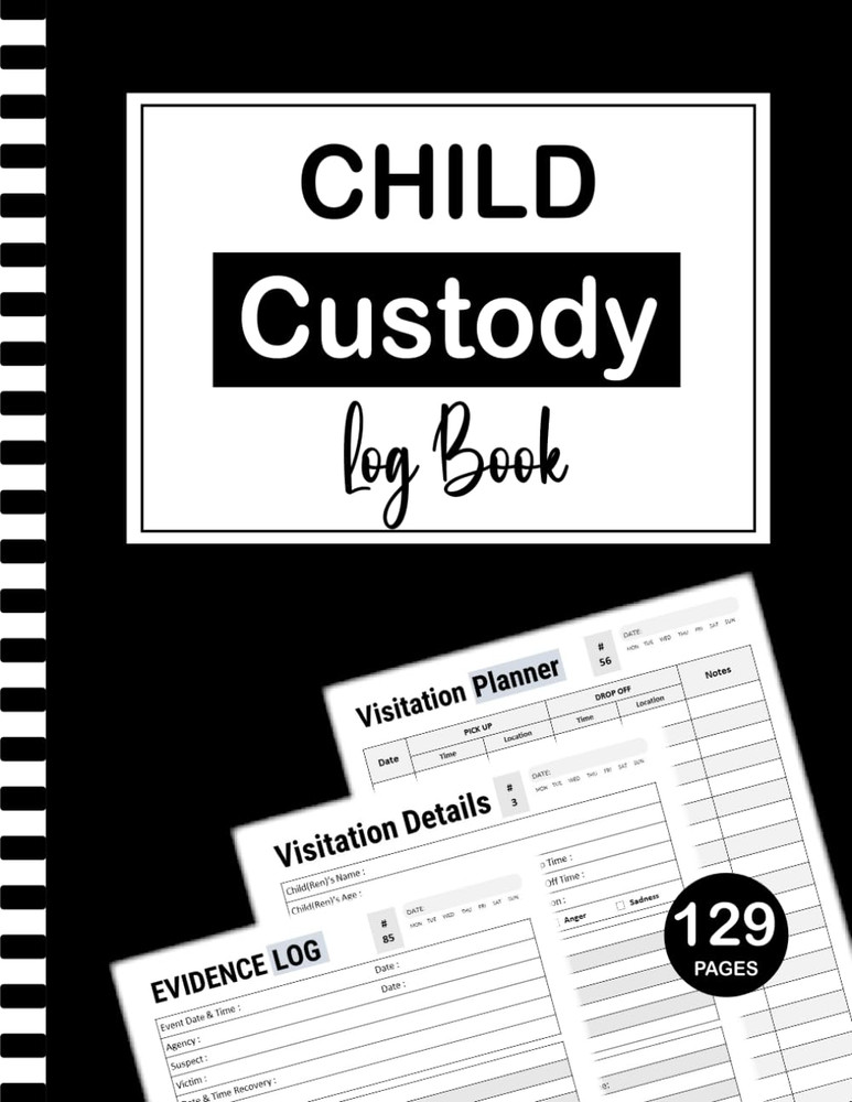 Child Custody Log Book: 129 Pages | 8,5 x 11 Inches