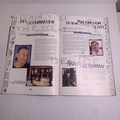 BATMAN & ROBIN THE OFFICIAL MOVIE PROGRAM c. 1997 – 36 Pages, Oversized