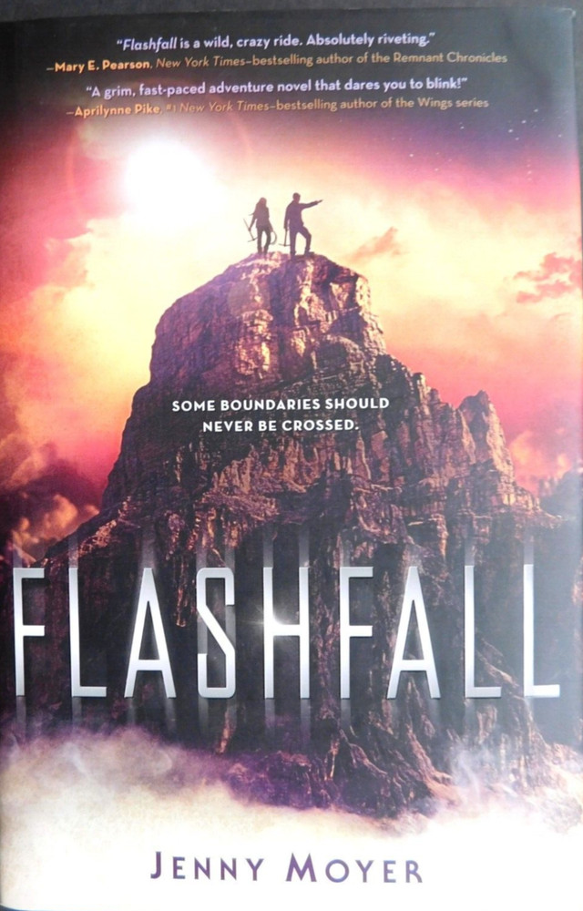 *SIGNED* JENNY MOYER Hardcover 1st edition FLASHFALL 2016 DJ 342 pages Unread