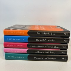 Agatha Christie Collection 5 Book Lot. 2007 Black Dog & Leventhal -Poirot Maple