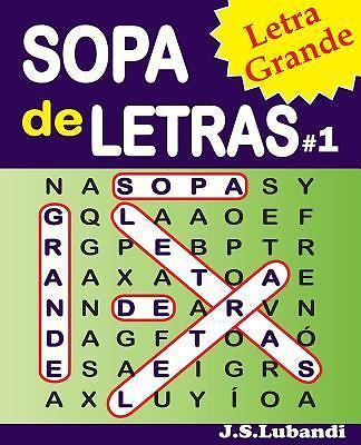 SOPA de LETRAS #1 (Letra Grande) (S… 9781537590516 by Lubandi, J S, Jaja Media