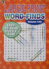 5 New Large Print Word-Finds Puzzle Books Kappa Games Vol #443-452 ~ Search,Hunt