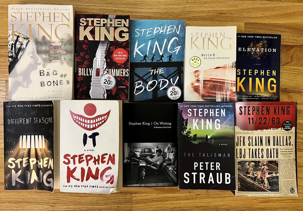 Lot 10 Stephen King Trade Paperback: Body Buick-Sp It Seasons Billy Talisman On