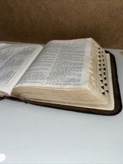 New Analytical Indexed Edition Holy Bible KJV Morocco Leather 1966 w/Concordance